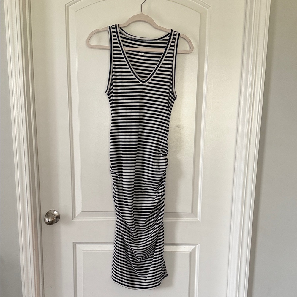 Striped Sleeveless Maxi Dress
